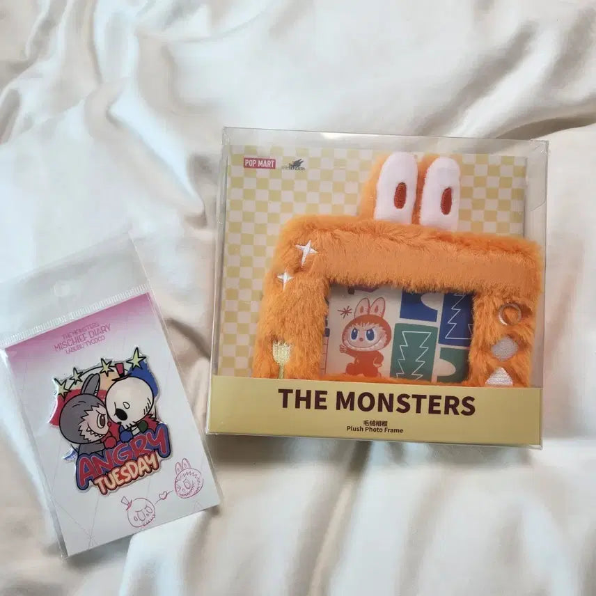 [BUNJANG] Pop Mart Labubu Plush Photo Frame / 팝마트 라부부 플러시 포토 프레임 액자