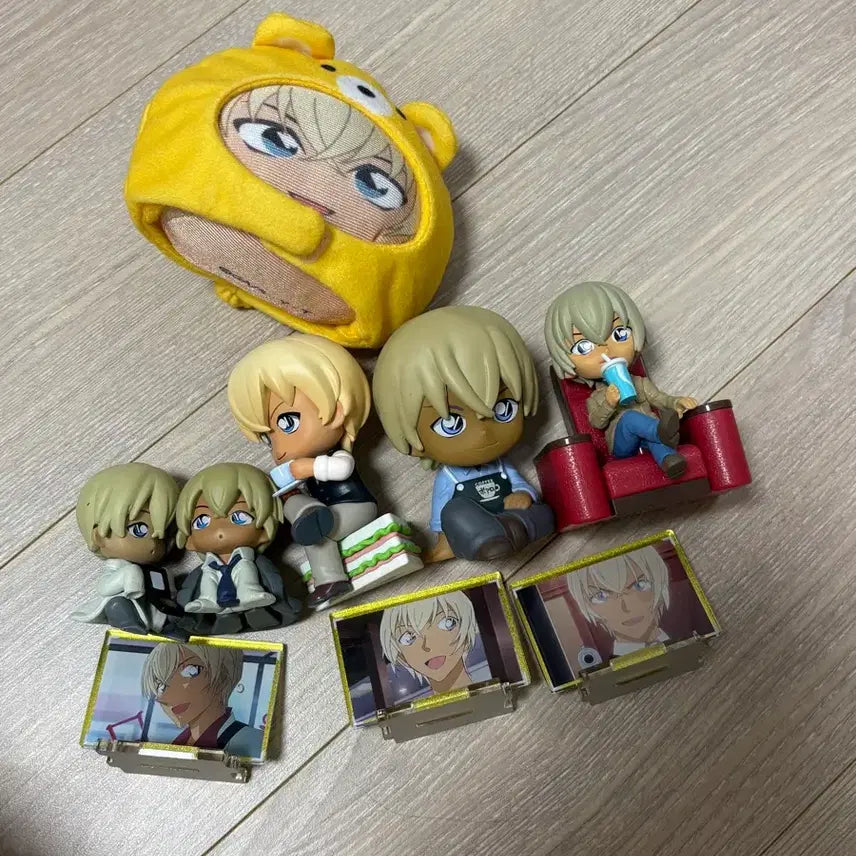 [BUNJANG] Detective Conan Amuro Nuigurumi Figure Bundle Set / 명탐정코난 아무로 누이 인형 피규어 치지마세 등 일괄