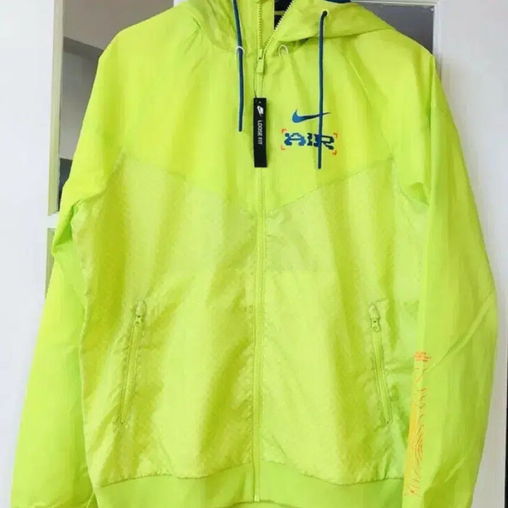 [BUNJANG] Nike Catching Air Windrunner Jacket Neon Blue / 나이키 캐칭에어 윈드러너 바람막이 점퍼 네온 블루
