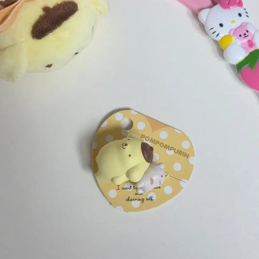 [BUNJANG] Classic Pompompurin Muffin Figurine Hair Tie / 고전폼폼푸린 머핀 피규어 헤어끈 머리끈