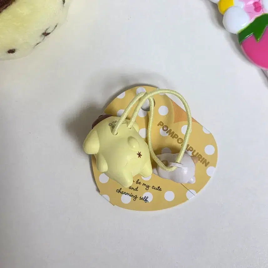 [BUNJANG] Classic Pompompurin Muffin Figurine Hair Tie / 고전폼폼푸린 머핀 피규어 헤어끈 머리끈