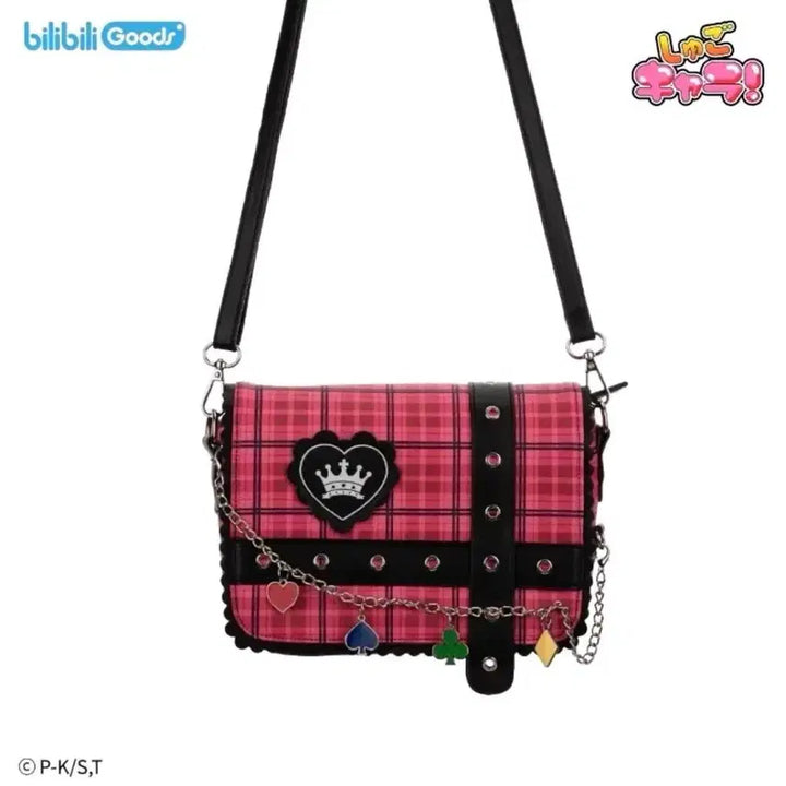 [BUNJANG] Shugo Chara! Bag Red Check Pattern / 캐캐체 캐릭캐릭체인지 가방 포카