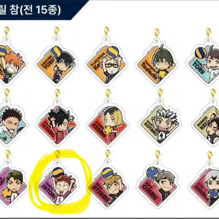 [BUNJANG] Haikyuu!! Satori Acrylic Charm / 하이큐 사토리 아크릴 참