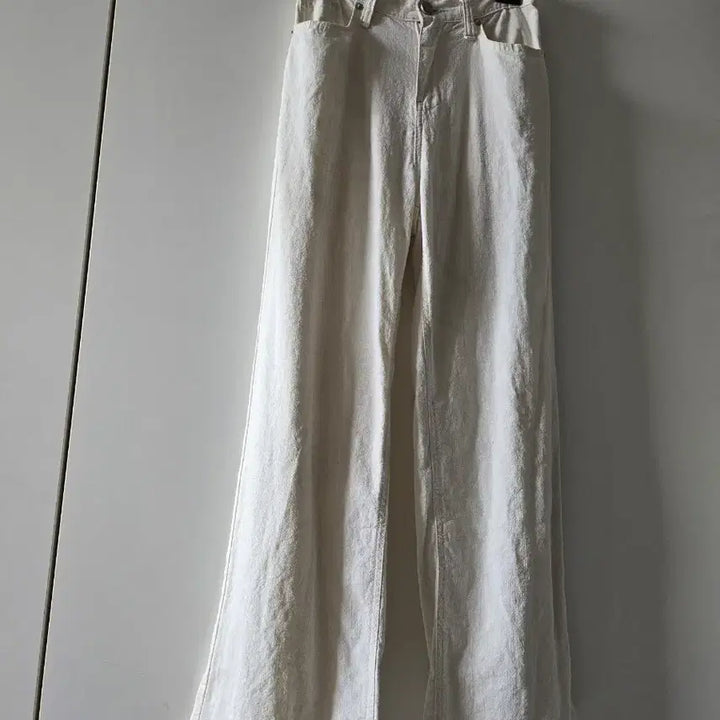 [SOLD OUT] 아이보리 와이드  린넨.  팬츠