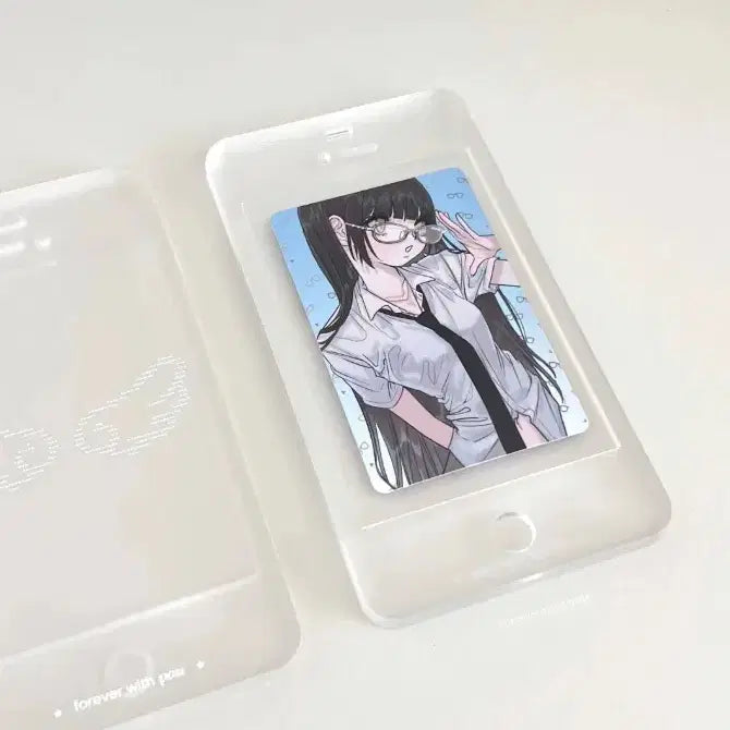 [BUNJANG] iPhone Style Photocard Tray Holder Case Keychain Toploader / 아이폰st 포토카드 트레이 거치대 케이스 포카홀더 키링 포카 탑로더