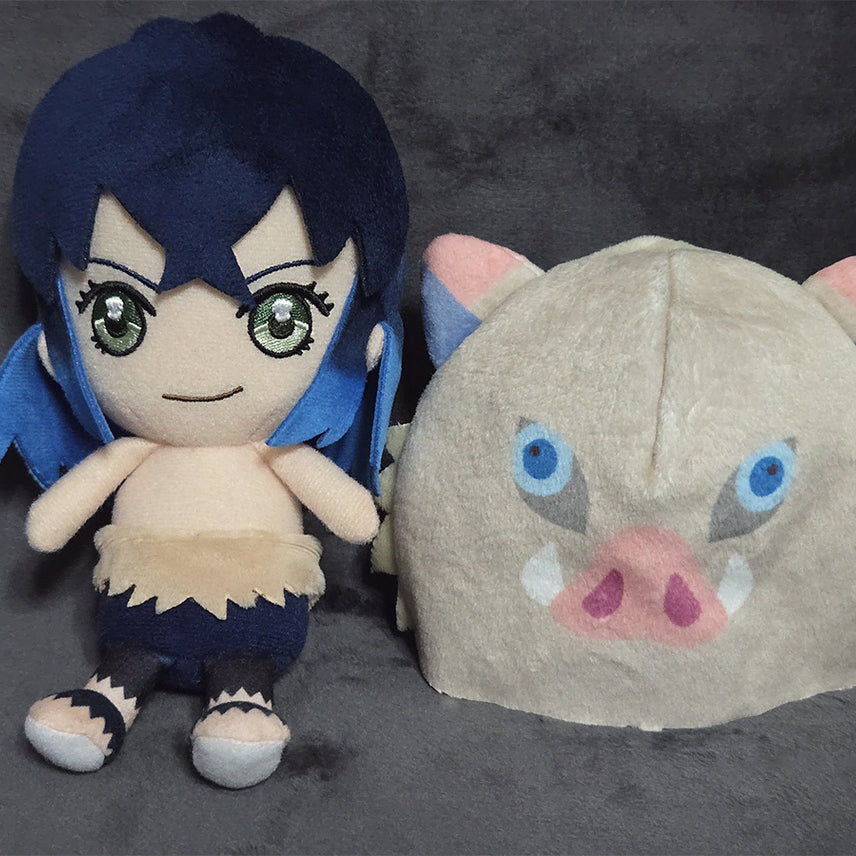 [BUNJANG] Kimetsu no Yaiba Sunrise Chibi Plush - Inosuke / 귀멸의 칼날 선라이즈 치비 누이구루미 이노스케