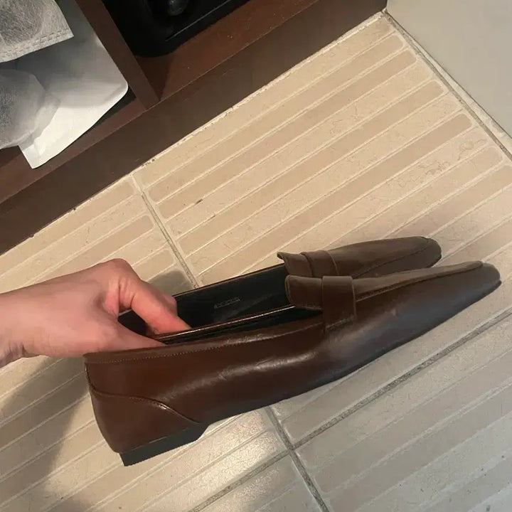 [BUNJANG] Brown 240 Penny Loafers / 브라운 240 페니로퍼