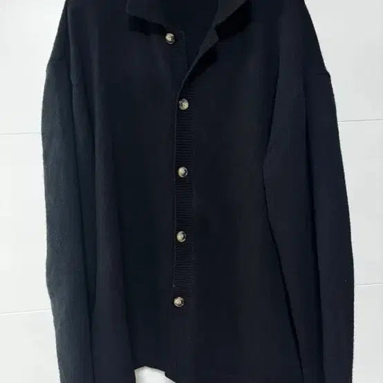 [BUNJANG] Black Knit Cardigan XL / 블랙 니트 가디건