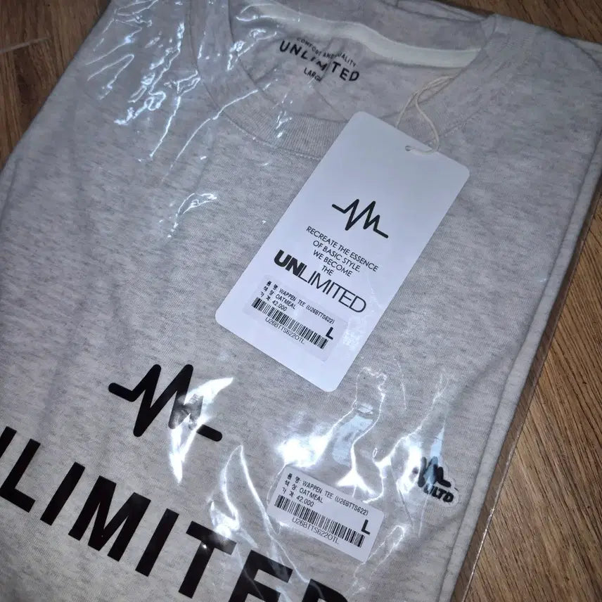[BUNJANG] Unlimit Short-Sleeve T-Shirt / (새상품)언리미트 반소매 티셔츠 L [정가 42,000원]