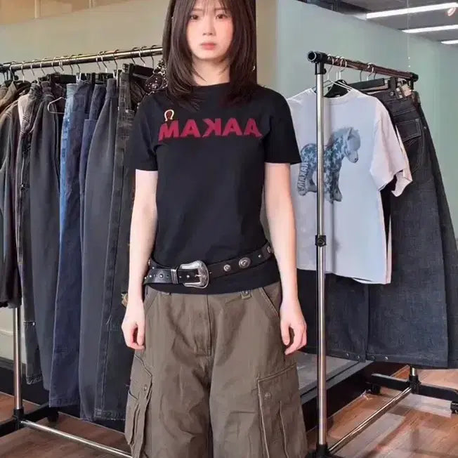 [BUNJANG] Arkham x ODDFIGGI Ha-eun Collaboration Short Sleeve T-Shirt / 아캄x오디피기 하은 콜라보 반팔