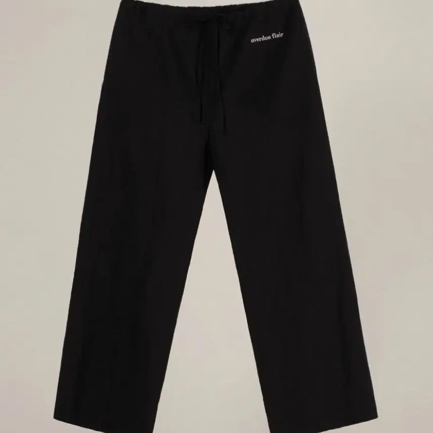 [BUNJANG] Overdue Flare Cotton Sheer Pants Black / 오버듀플레어 코튼 쉬어 팬츠 블랙