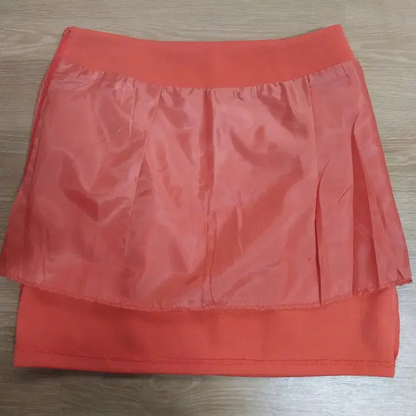 [BUNJANG] Orange Mini Skirt - Size S / [조건부 무료] 오렌지 미니스커트 S