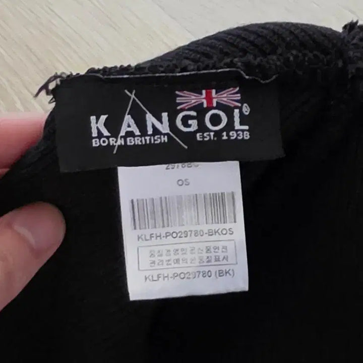 [BUNJANG] Kangol Black Beanie Hat / 캉골 블랙 비니 모자
