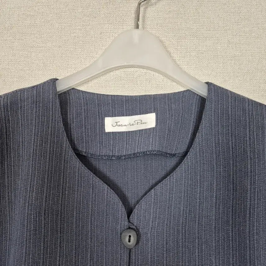 [BUNJANG] Open Weave Linen-like Grey Jacket / 