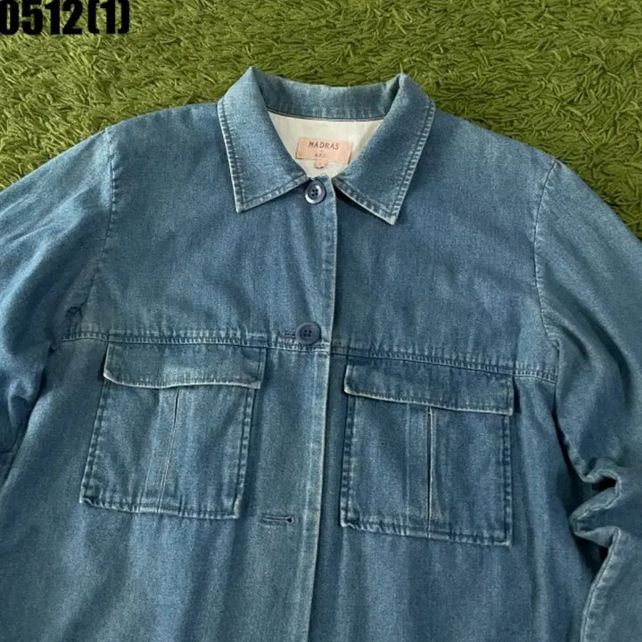 [BUNJANG] A.P.C. Madras Denim Shirt Jacket / APC 아페쎄 MADRAS 데님 셔츠 자켓 S