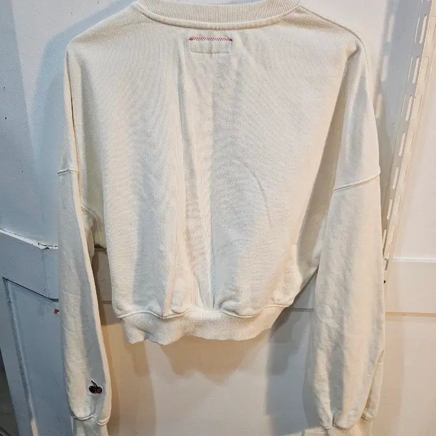 [BUNJANG] Kirsh Cherry Cropped Sweatshirt / <만원빈티지>kirsh아이보리 체리 크롭 맨투맨
