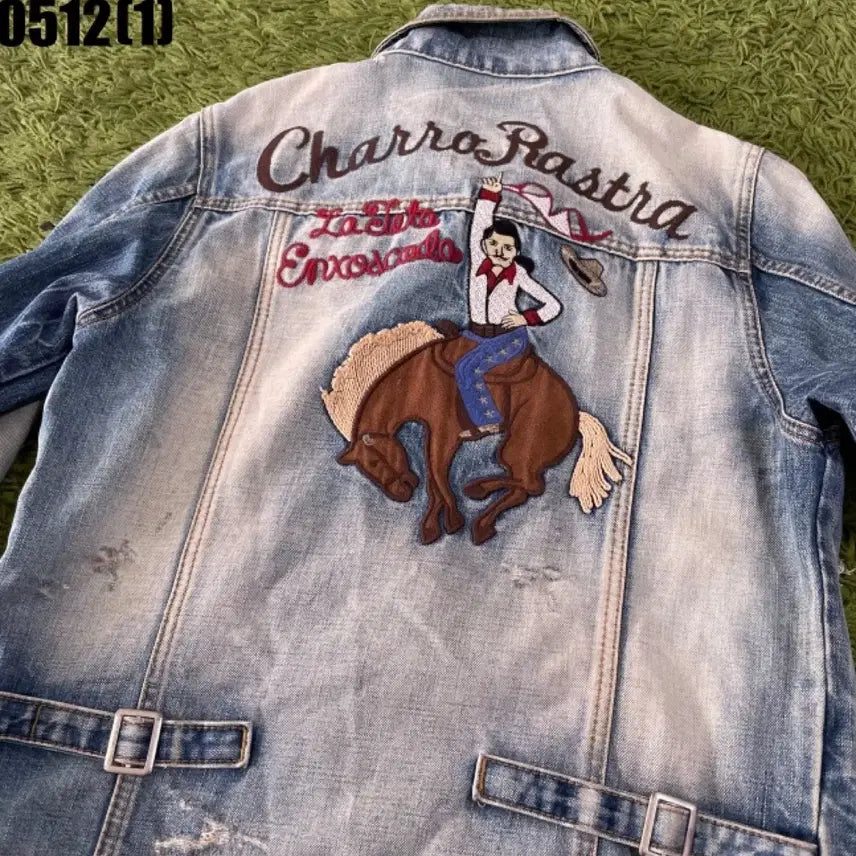 [BUNJANG] Up Set Billy Vintage Washed Denim Jacket / 업셋빌리 빈티지 워싱 데님자켓 S
