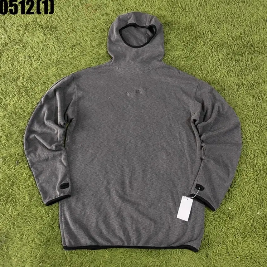[BUNJANG] AOP Fleece Hooded Pullover - Grey / Aop 기모 후드 풀오버 그레이