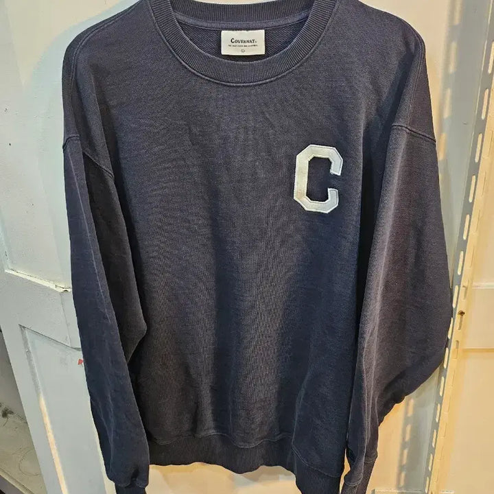 [BUNJANG] Covernat C Logo Sweatshirt Navy L / <만원빈티지>커버낫 C 로고 맨투맨 네이비