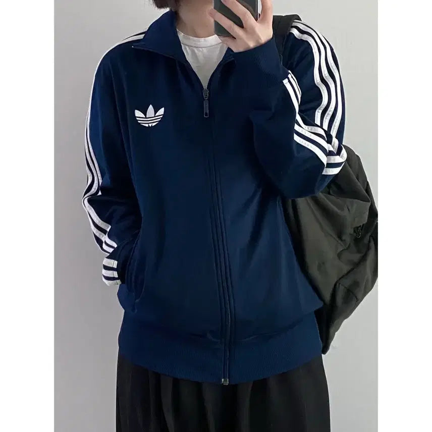 [BUNJANG] Adidas Firebird Track Jacket Navy / 아디다스 파이어버드 져지