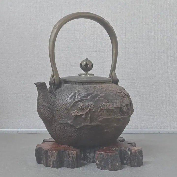 [BUNJANG] Kimon-do Cast Iron Teapot (Tangwan) / 일본 귀문당 무쇠 주전자(탕관)