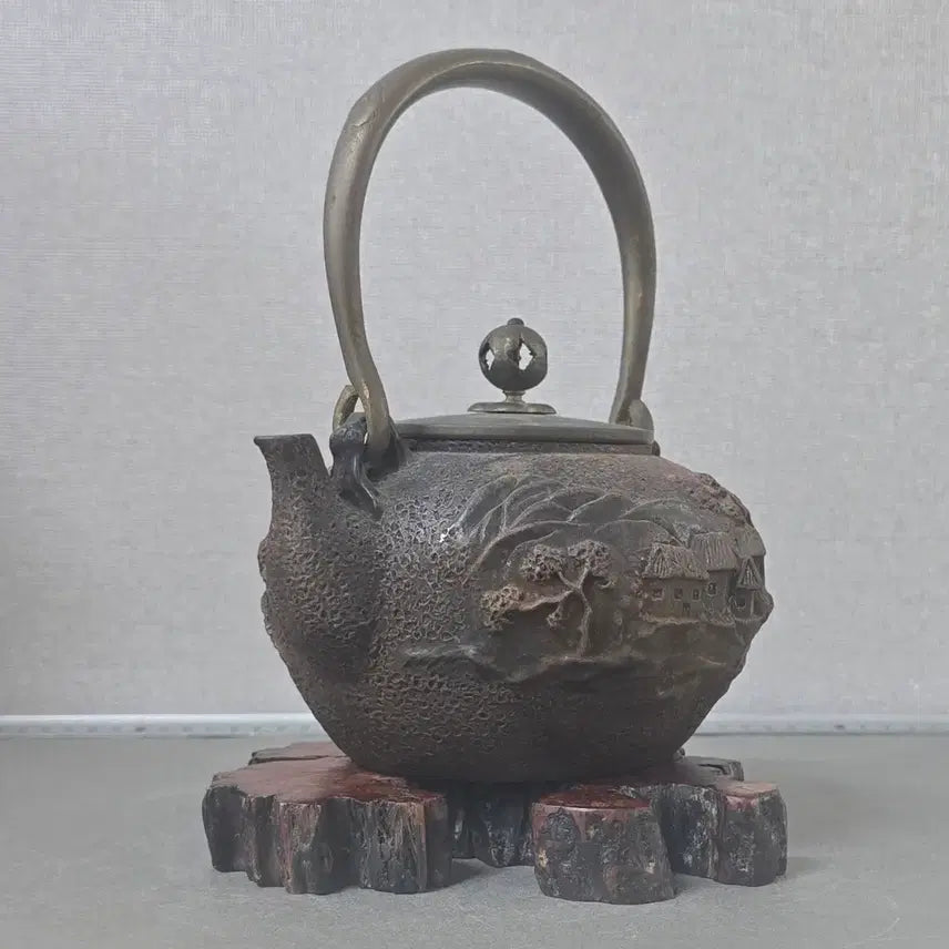 [BUNJANG] Kimon-do Cast Iron Teapot (Tangwan) / 일본 귀문당 무쇠 주전자(탕관)
