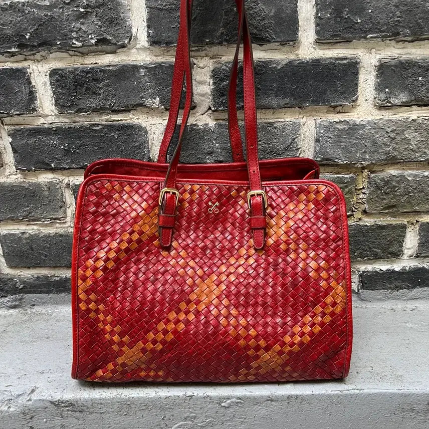 [BUNJANG] Sazaby Leather Weaving Shoulder Bag / Sazaby 레더 위빙 숄더백