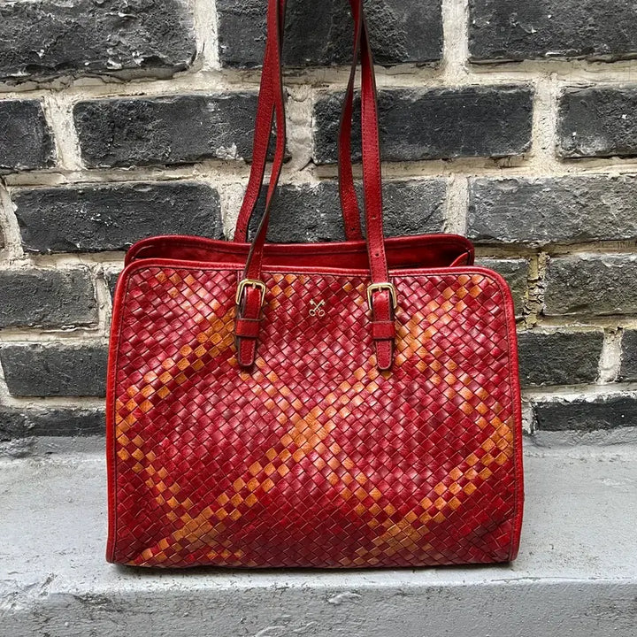 [BUNJANG] Sazaby Leather Weaving Shoulder Bag / Sazaby 레더 위빙 숄더백