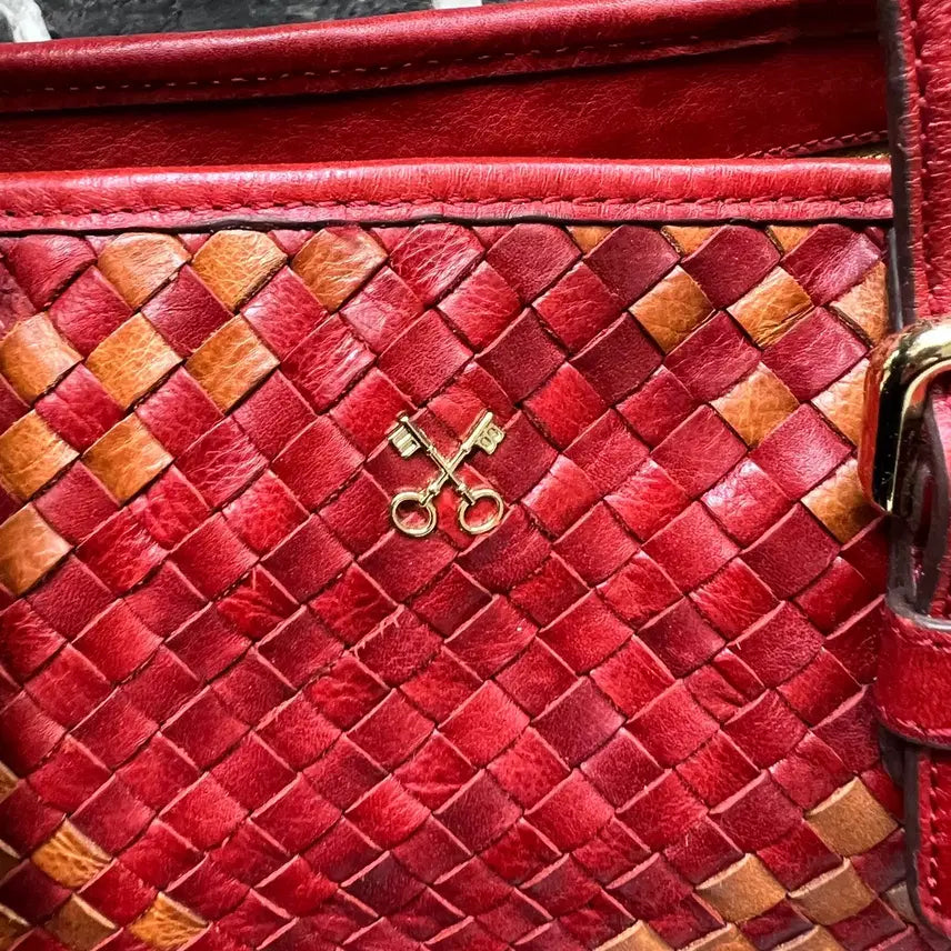 [BUNJANG] Sazaby Leather Weaving Shoulder Bag / Sazaby 레더 위빙 숄더백