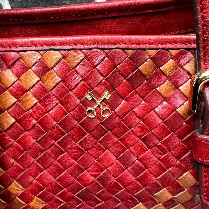 [BUNJANG] Sazaby Leather Weaving Shoulder Bag / Sazaby 레더 위빙 숄더백