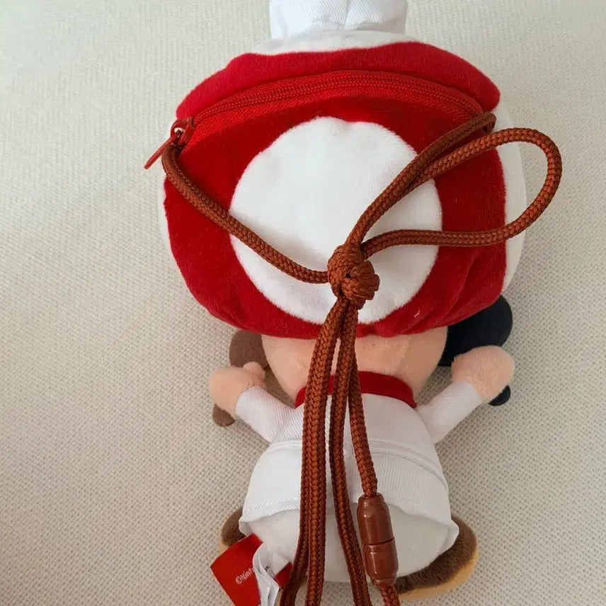[BUNJANG] Super Mario Chef Toad Plush Pouch Bag / 슈퍼마리오 요리사 키노피오 인형 파우치 가방