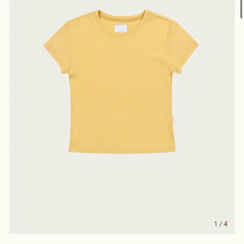 [BUNJANG] Ribbonbit Bare Tee Yellow / 리본빛 bare tee yellow