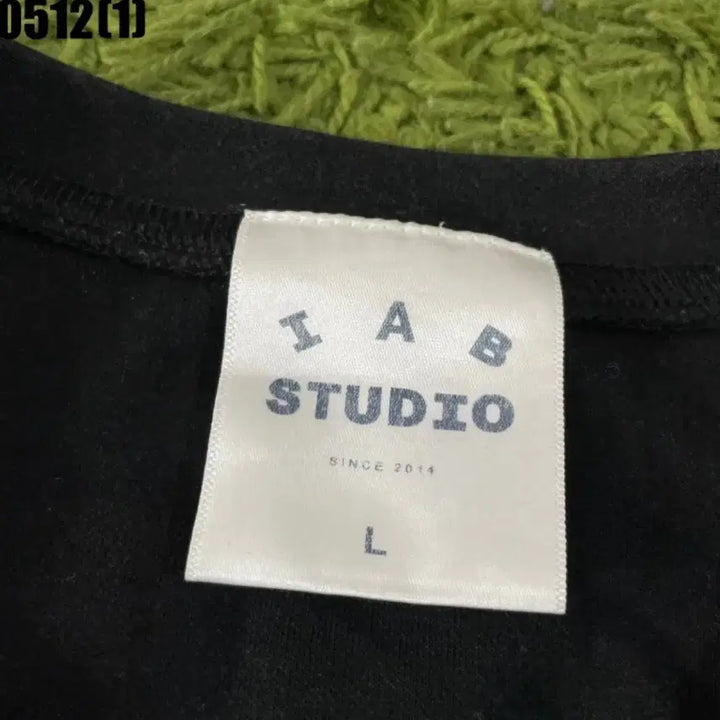 [BUNJANG] IAB STUDIO Black Short Sleeve T-Shirt / IAB STUDIO 검정 반팔 티셔츠