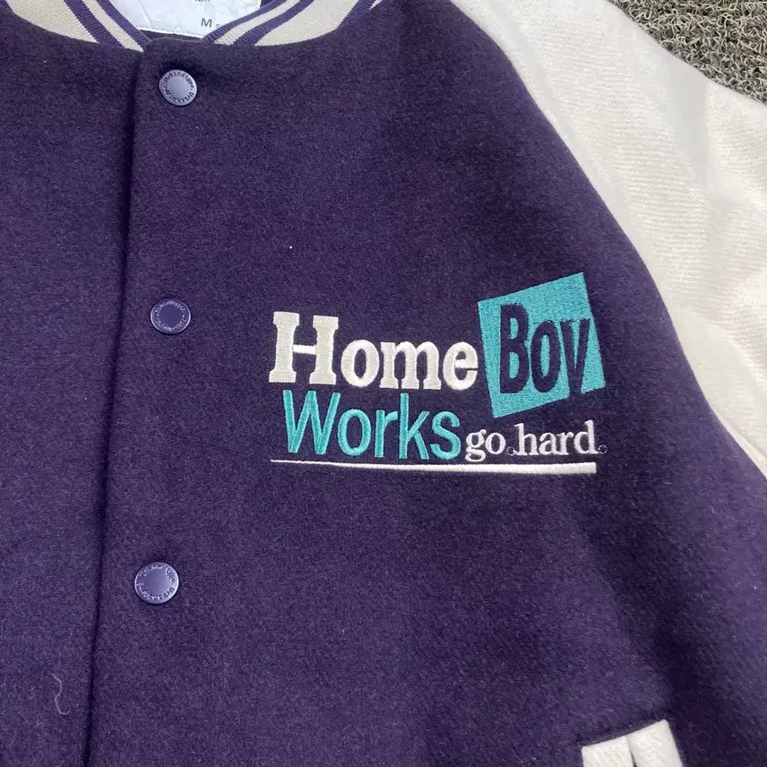 [BUNJANG] Urban Type Homeboy Wool Varsity Jacket / 어반디타입 홈보이 울 바시티 자켓