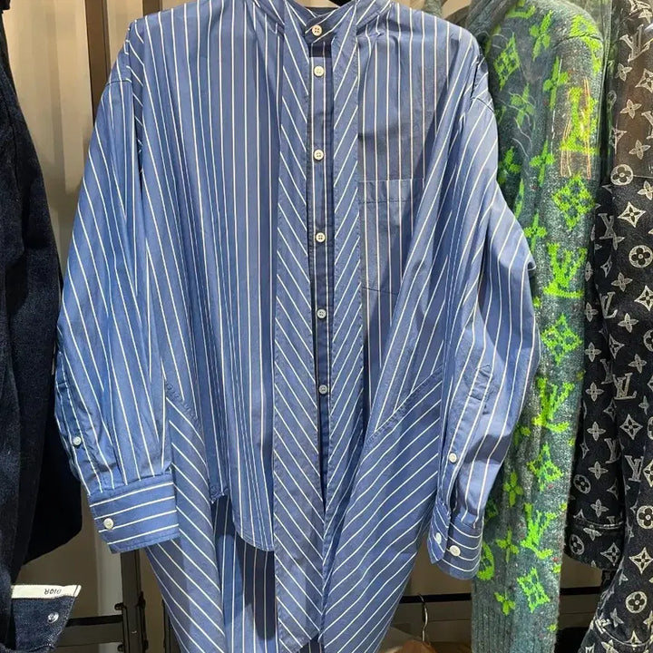 [BUNJANG] Balenciaga Striped Shirt / 발렌시아가 스트라이프 셔츠