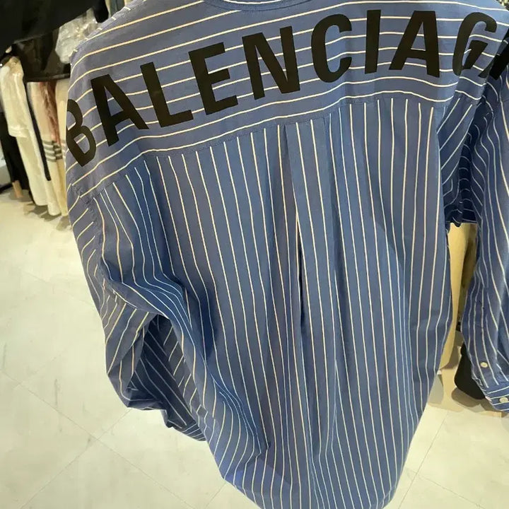 [BUNJANG] Balenciaga Striped Shirt / 발렌시아가 스트라이프 셔츠