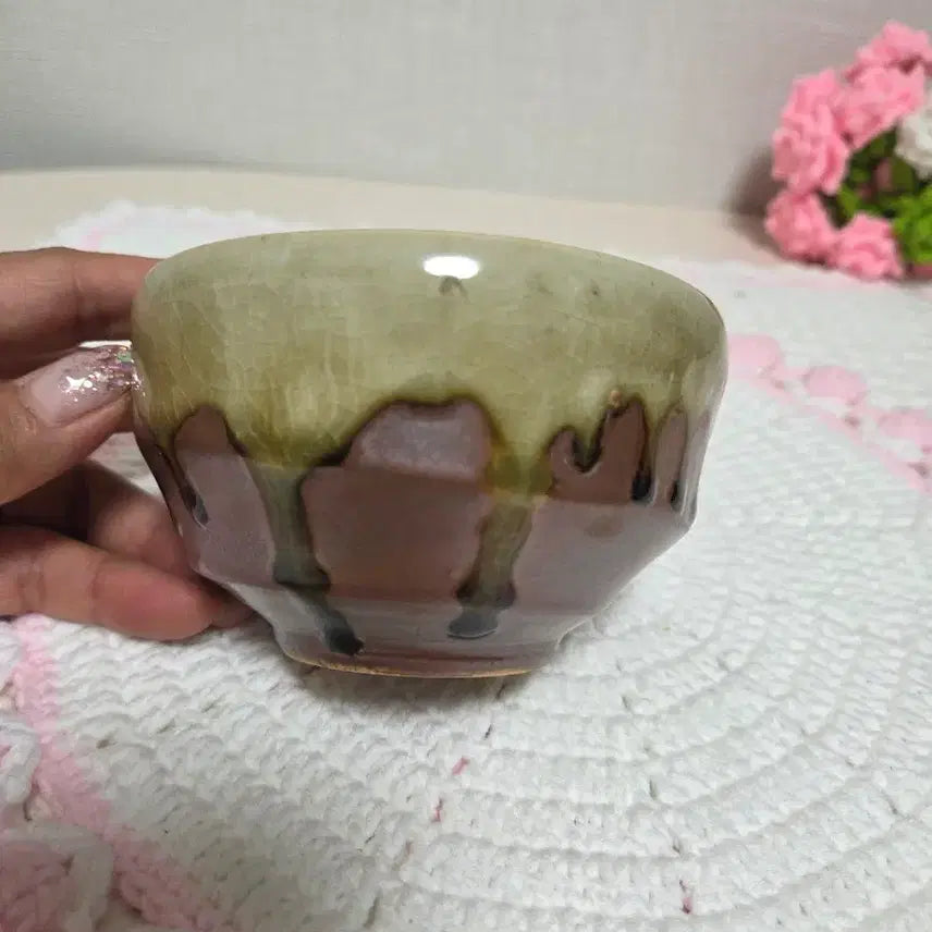 [BUNJANG] Celadon Porcelain Tea Bowl / 눈물 유약의 도자기 찻잔 다완