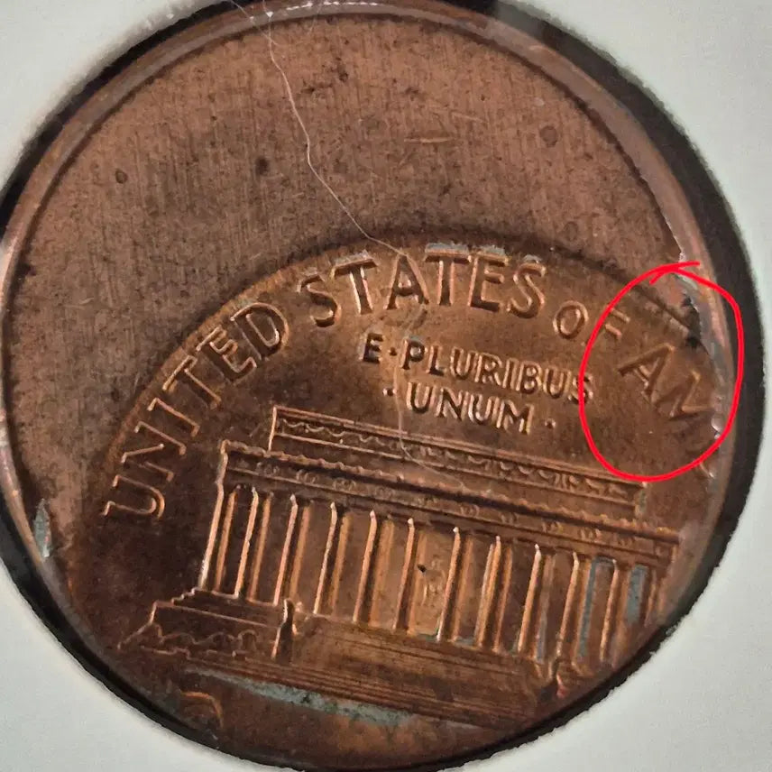 [BUNJANG] 1999 US Lincoln Cent Off-Center Coin / 199?년 미국 링컨 센트 6/4황금비율 오프센터 클로즈AM 주화