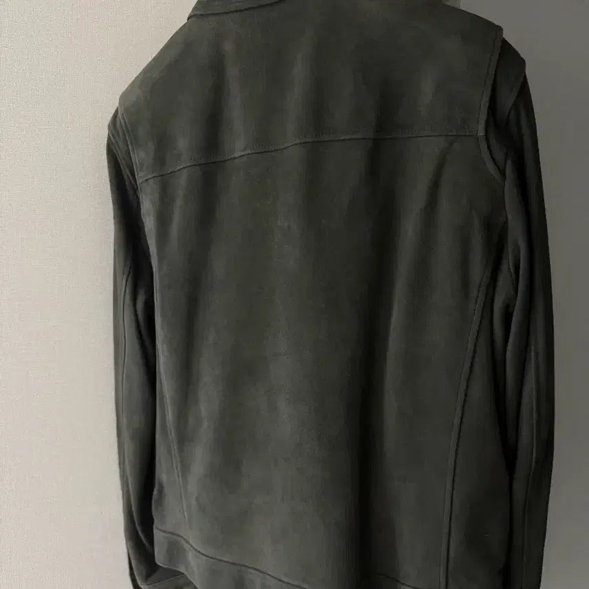 [BUNJANG] Noir Larmes Suede Jacket Gray 48 / 느와르 라르메스 스웨이드 자켓 그레이 48