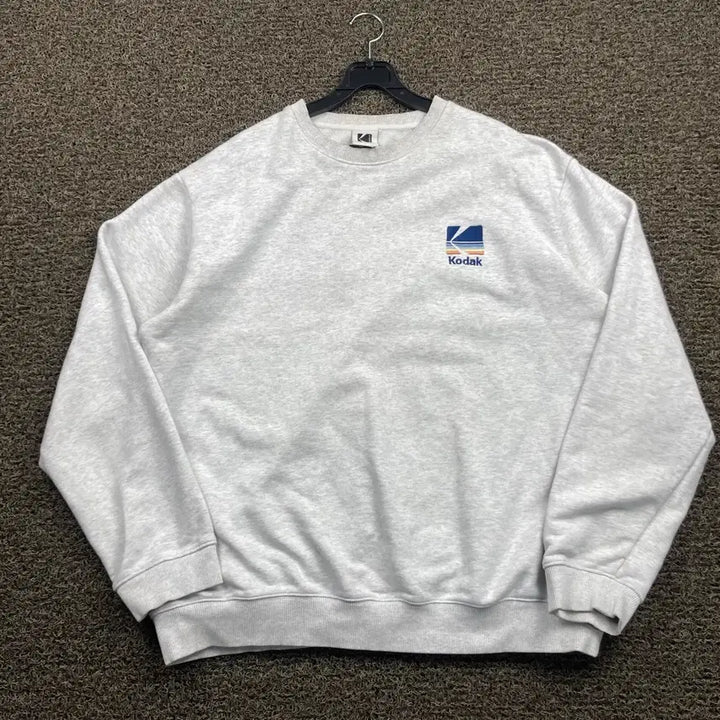 [BUNJANG] Kodak Embroidered Logo Grey Sweatshirt 2XL / 코닥 자수로고 그레이 맨투맨