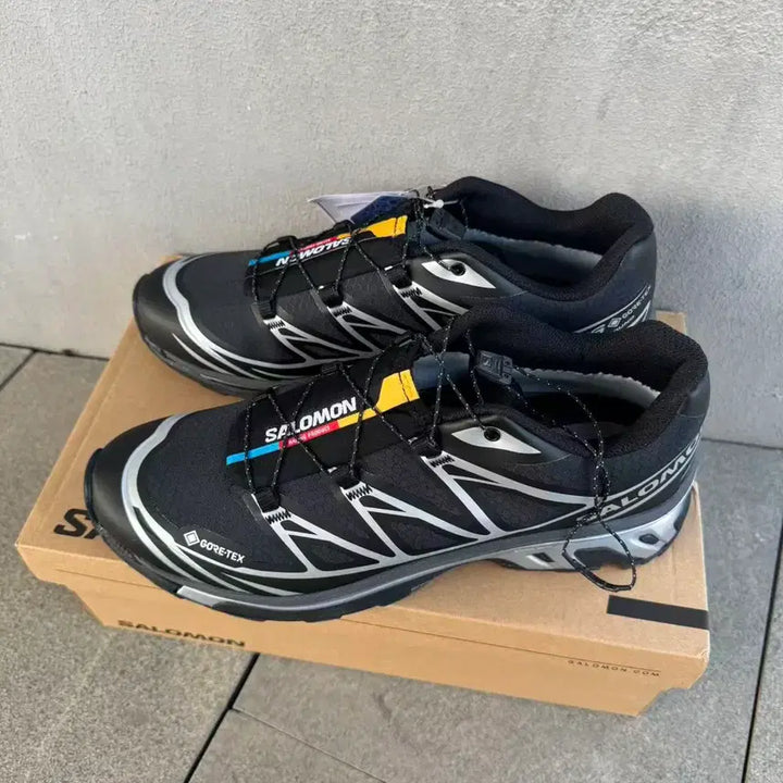 [BUNJANG] Salomon XT-6 Gore-Tex Black Silver Running Shoes / 살로몬 XT-6 고어텍스 블랙 실버 270MM