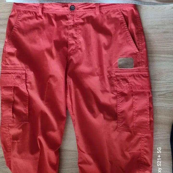 [BUNJANG] K2 Orange Cargo Shorts / 오렌지색 카고 반바지