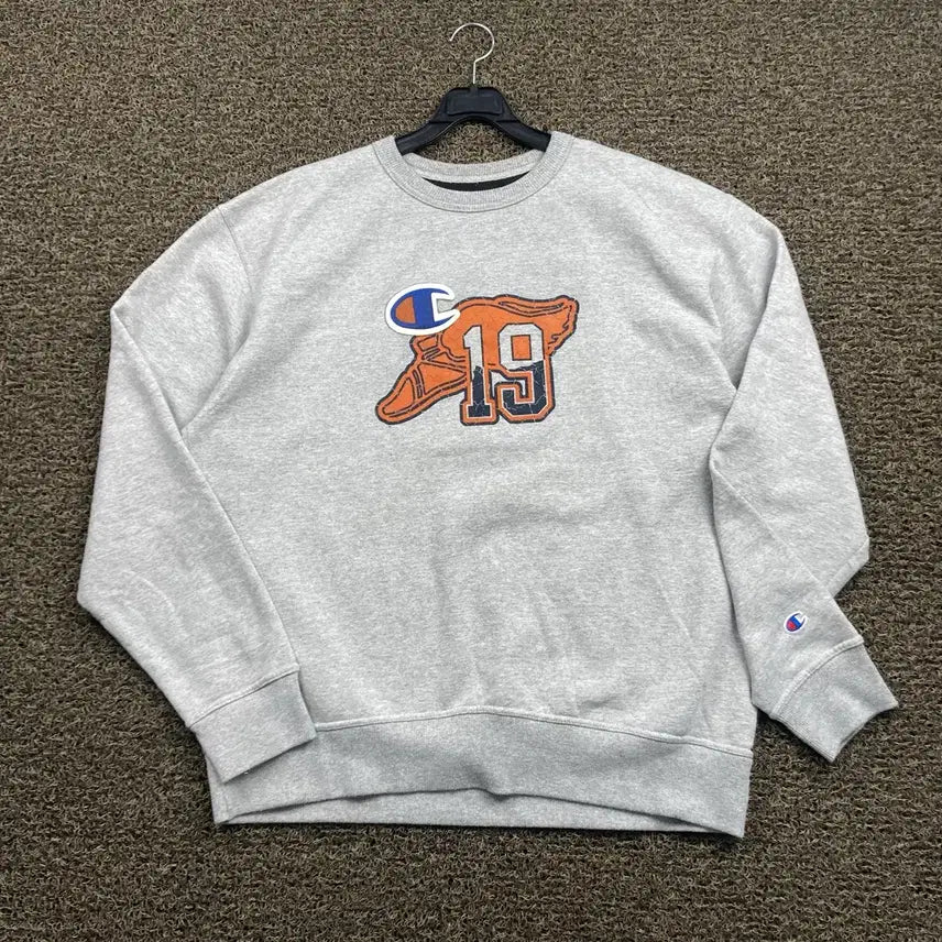 [BUNJANG] Champion Grey Sweatshirt L / 챔피온 그레이 맨투맨