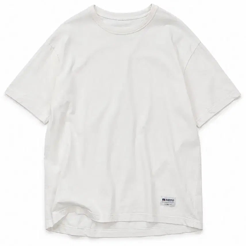 [BUNJANG] Russell Athletic White Basic T-Shirt (L) / 러셀 애슬레틱 화이트 L사이즈 기본 반팔티