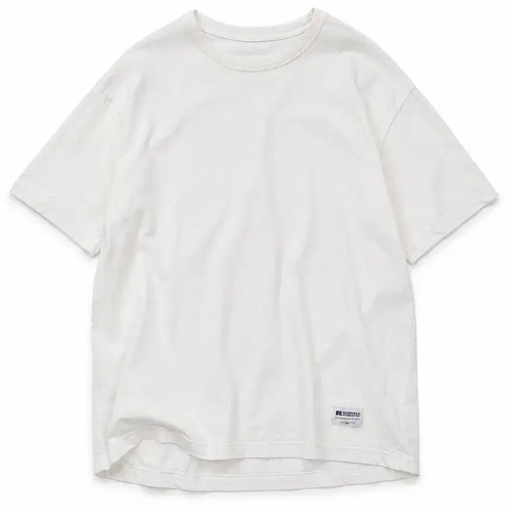 [BUNJANG] Russell Athletic White Basic T-Shirt (L) / 러셀 애슬레틱 화이트 L사이즈 기본 반팔티