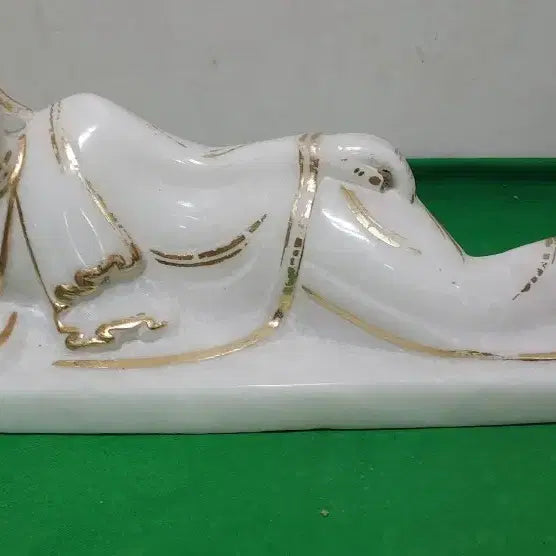[BUNJANG] White Jade Reclining Buddha Statue / 백옥 와불 부처님
