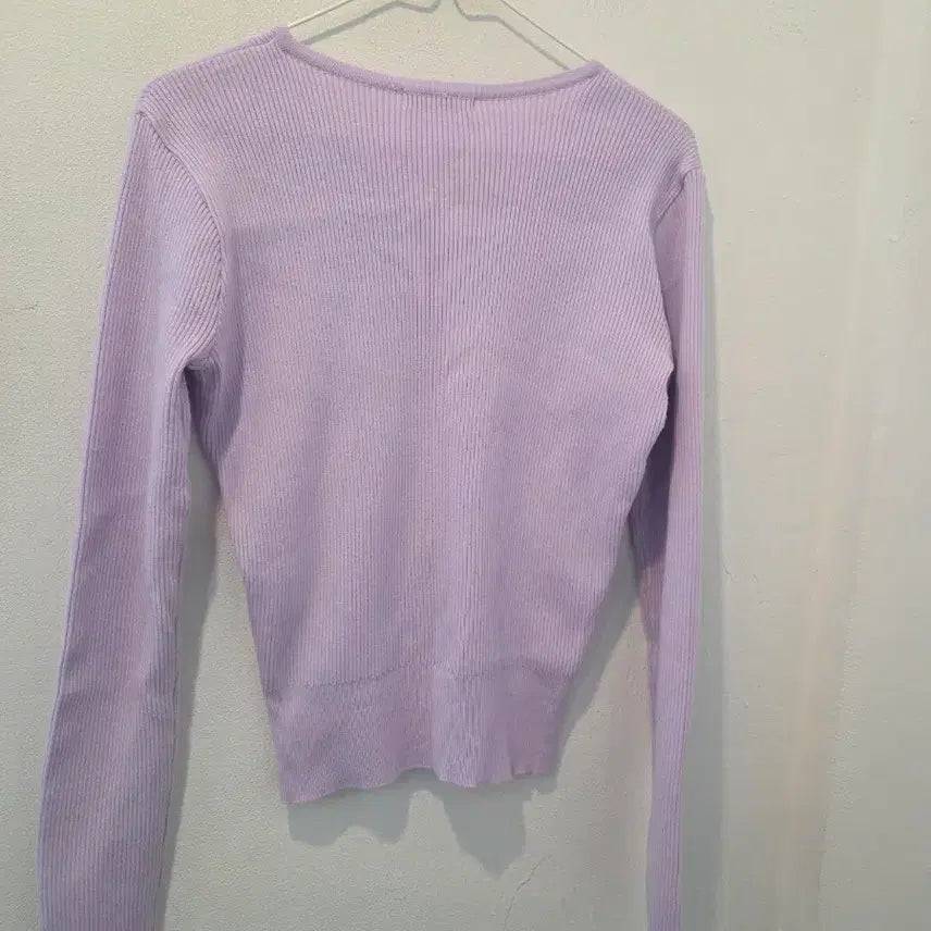 [BUNJANG] Roem V-Neck Knit Purple / 로엠 V넥 니트 퍼플