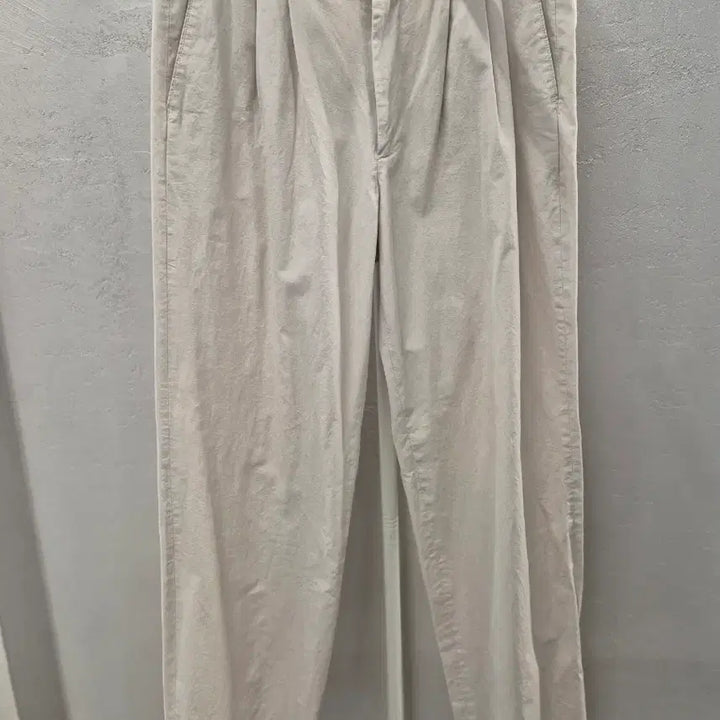 [BUNJANG] Current Beige Pintuck Wide Pants L / Current 베이지 핀턱 와이드 팬츠 L