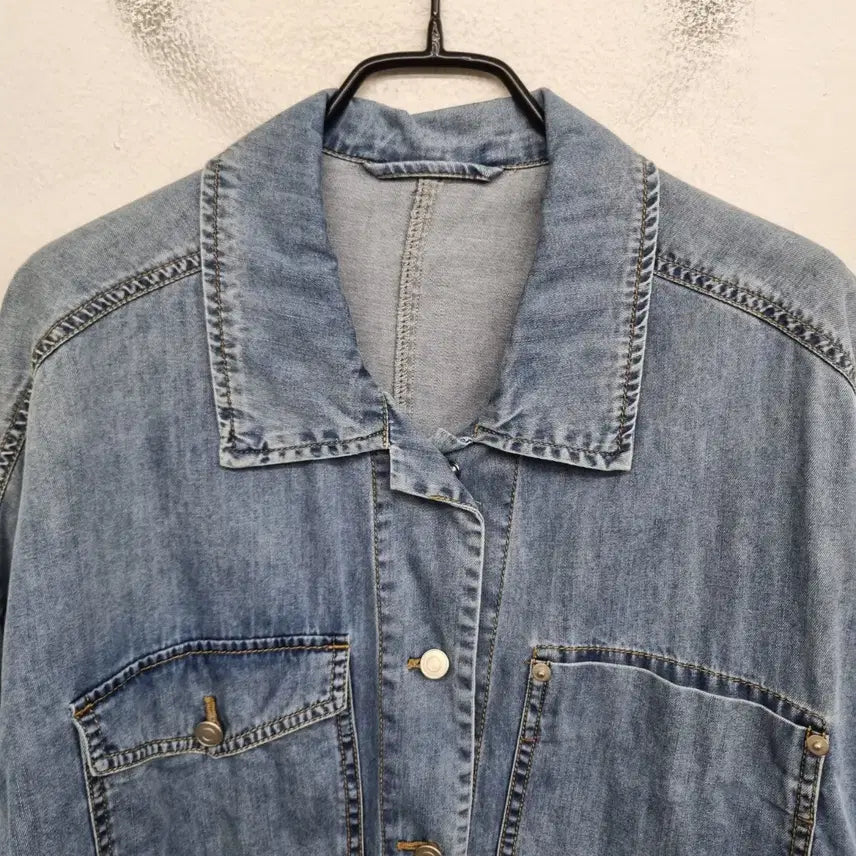 [BUNJANG] Ninecore Washed Denim Jacket (Women&