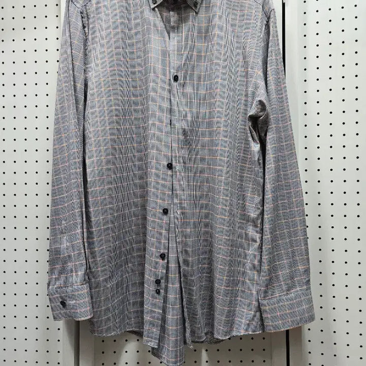 [BUNJANG] Daks Check Long Sleeve Shirt Size 105 / (1549)닥스 체크 긴팔 셔츠105